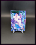 Emma Frost Sammelkarte mit Autogramm, Fleer Ultra Marvel Trading Card, auf Ständer