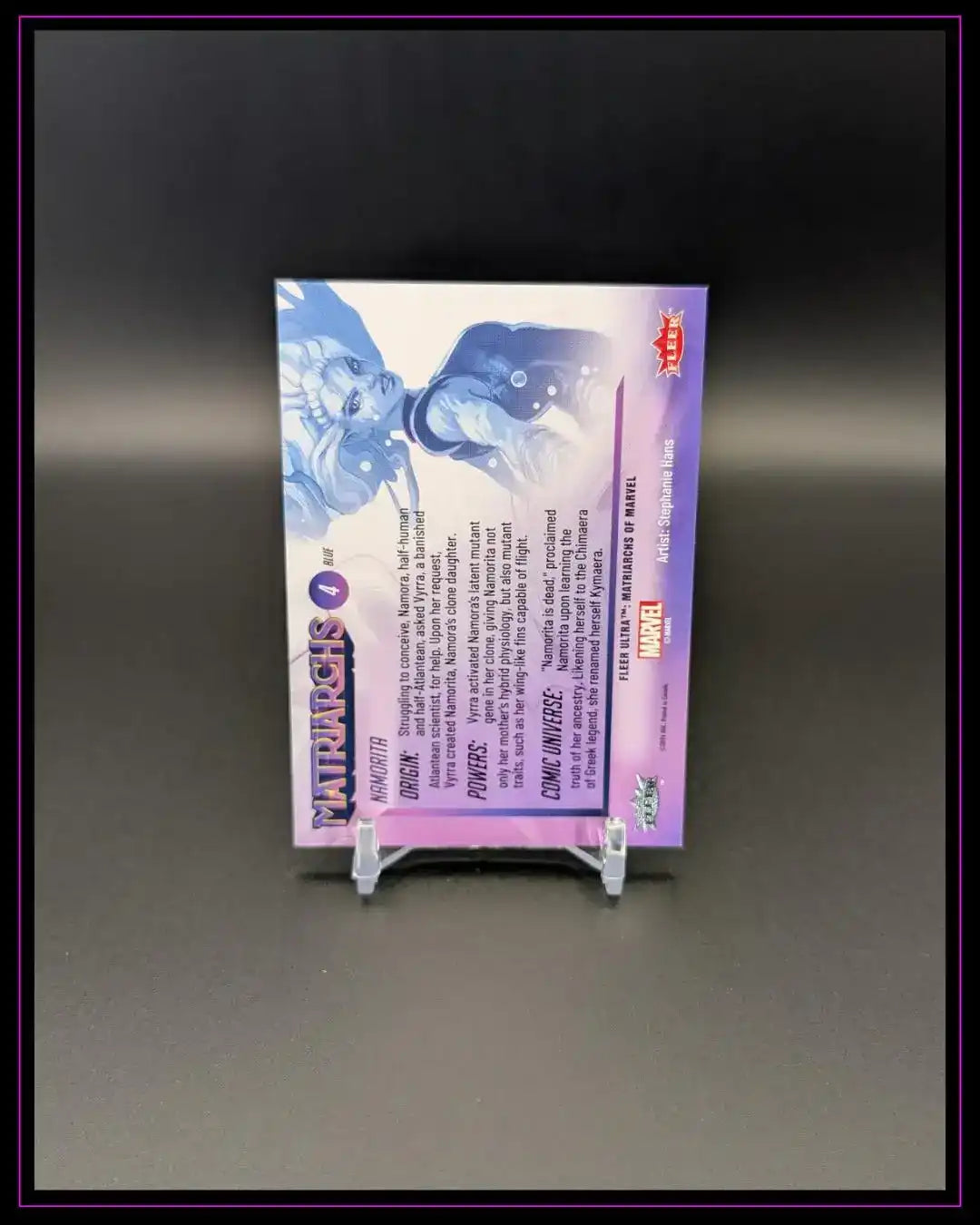 2024 Fleer Ultra Matriarchs of Marvel #4 Namorita Blue Foil