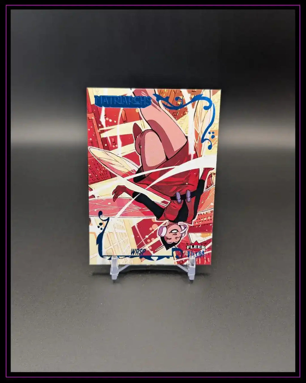 2024 Fleer Ultra Matriarchs of Marvel #43 Wasp Blue Foil