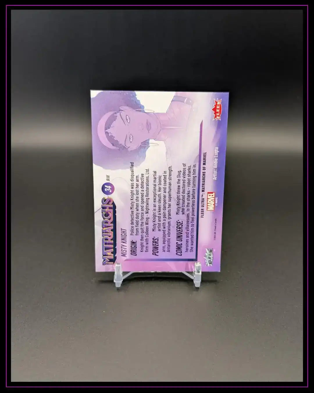 2024 Fleer Ultra Matriarchs of Marvel #34 Misty Knight Blue Foil