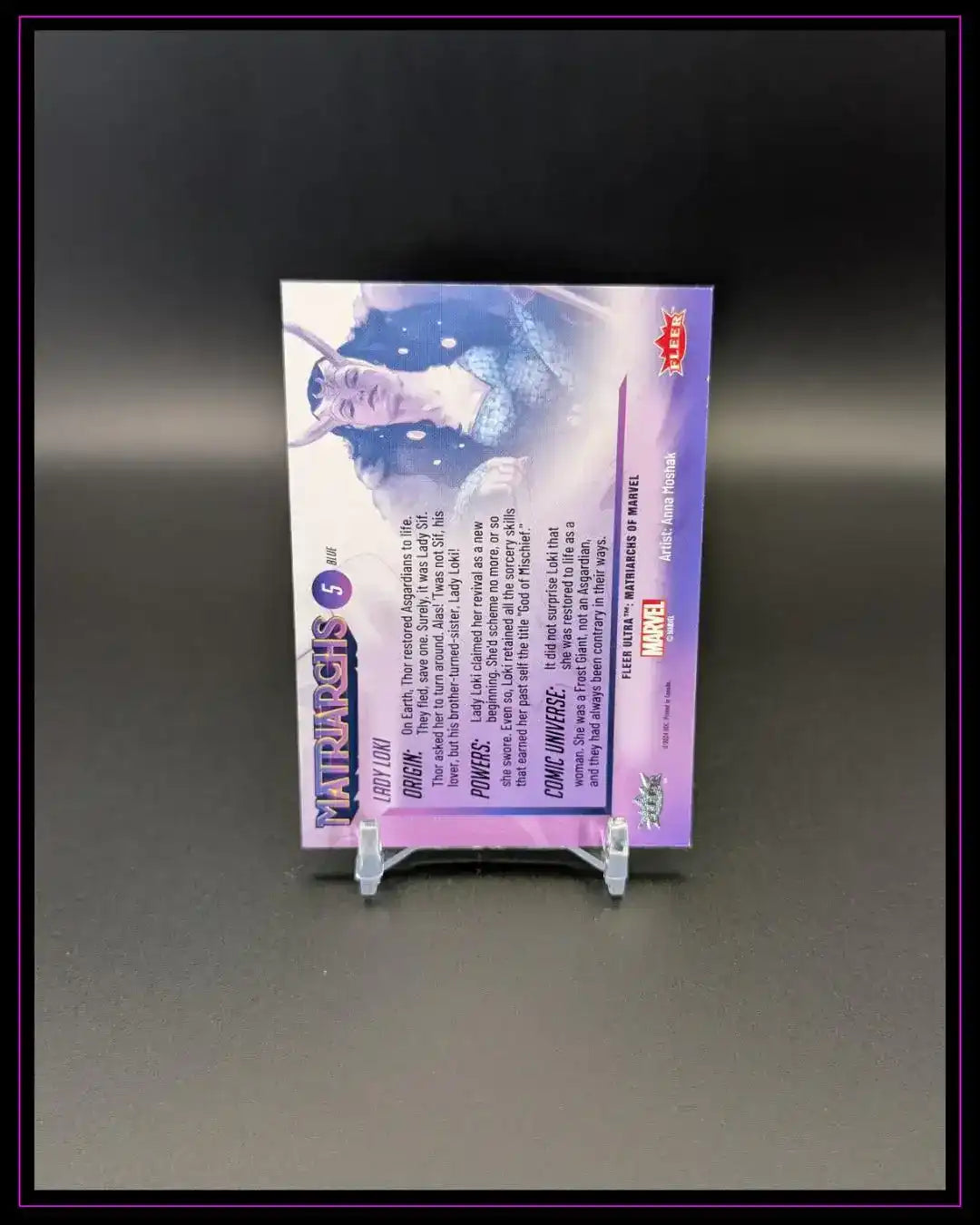 2024 Fleer Ultra Matriarchs of Marvel #5 Lady Loki Blue Foil