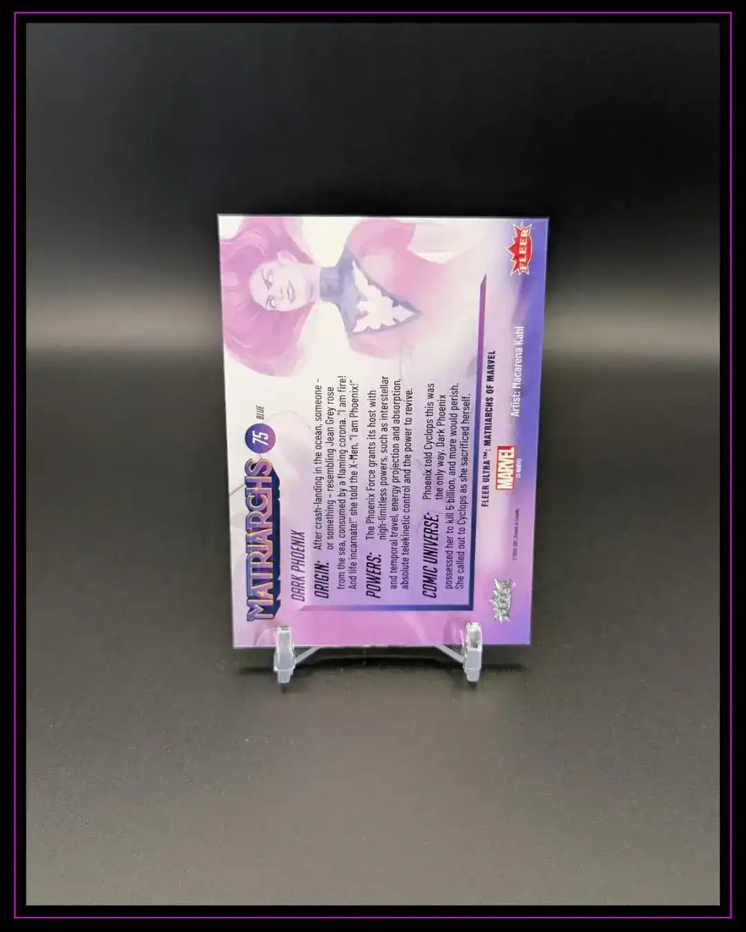 2024 Fleer Ultra Matriarchs of Marvel #75 Dark Phoenix Blue Foil