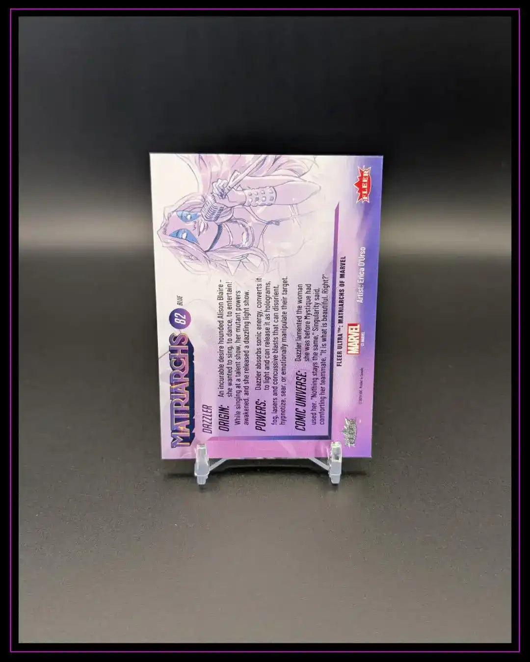 2024 Fleer Ultra Matriarchs of Marvel #82 Dazzler Blue Foil