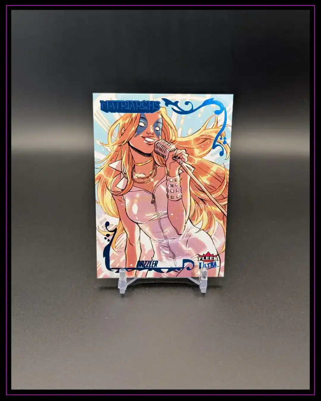 2024 Fleer Ultra Matriarchs of Marvel #82 Dazzler Blue Foil