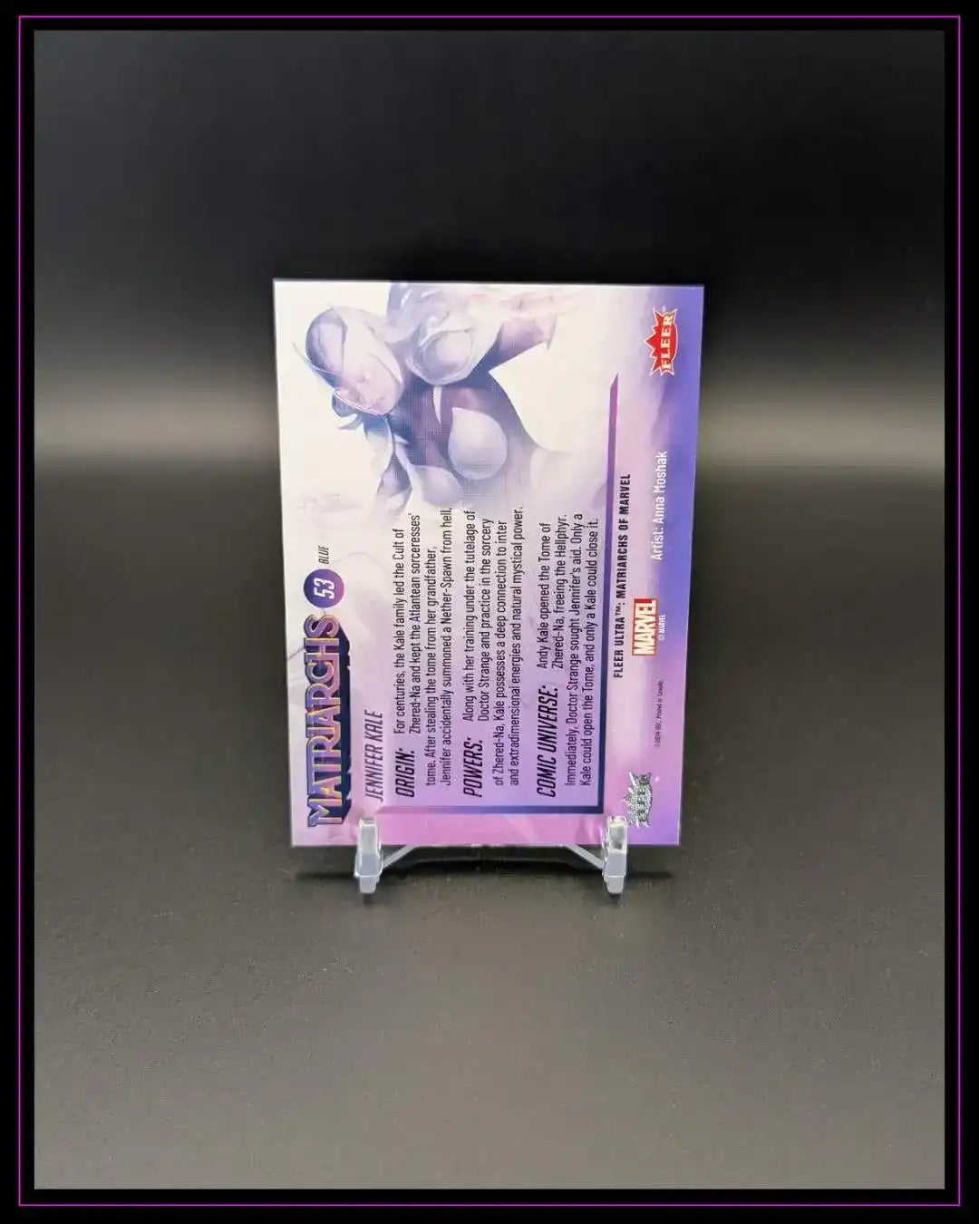 2024 Fleer Ultra Matriarchs of Marvel #53 Jennifer Kale Blue Foil