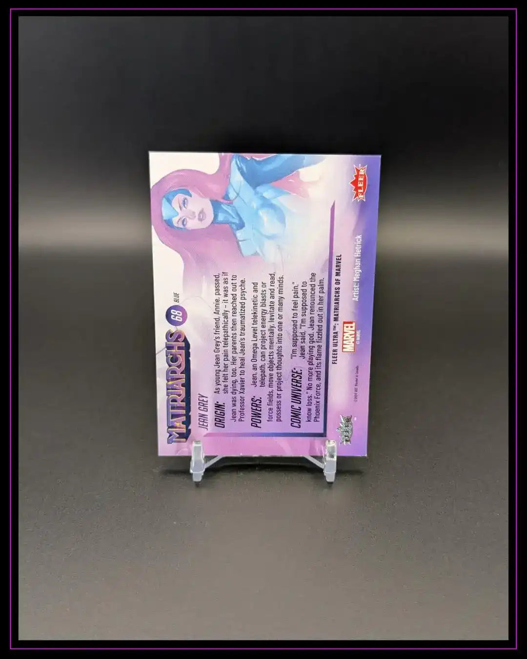 2024 Fleer Ultra Matriarchs of Marvel #68 Jean Grey Blue Foil