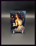 Sammelkarte Venus Matriarchs Fleer mit Fantasy-Frauenmotiv vor dunklem Hintergrund