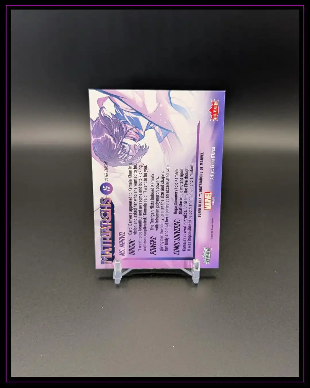 2024 Fleer Ultra Matriarchs of Marvel #15 Ms. Marvel