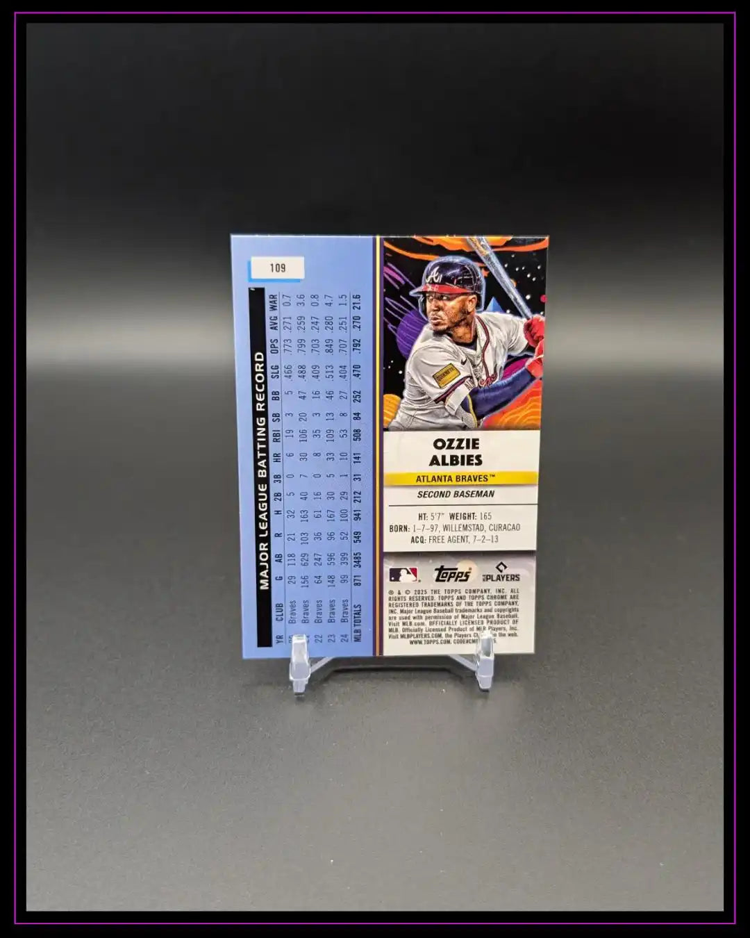 2025 Topps Chrome Cosmic #109 Ozzie Albies