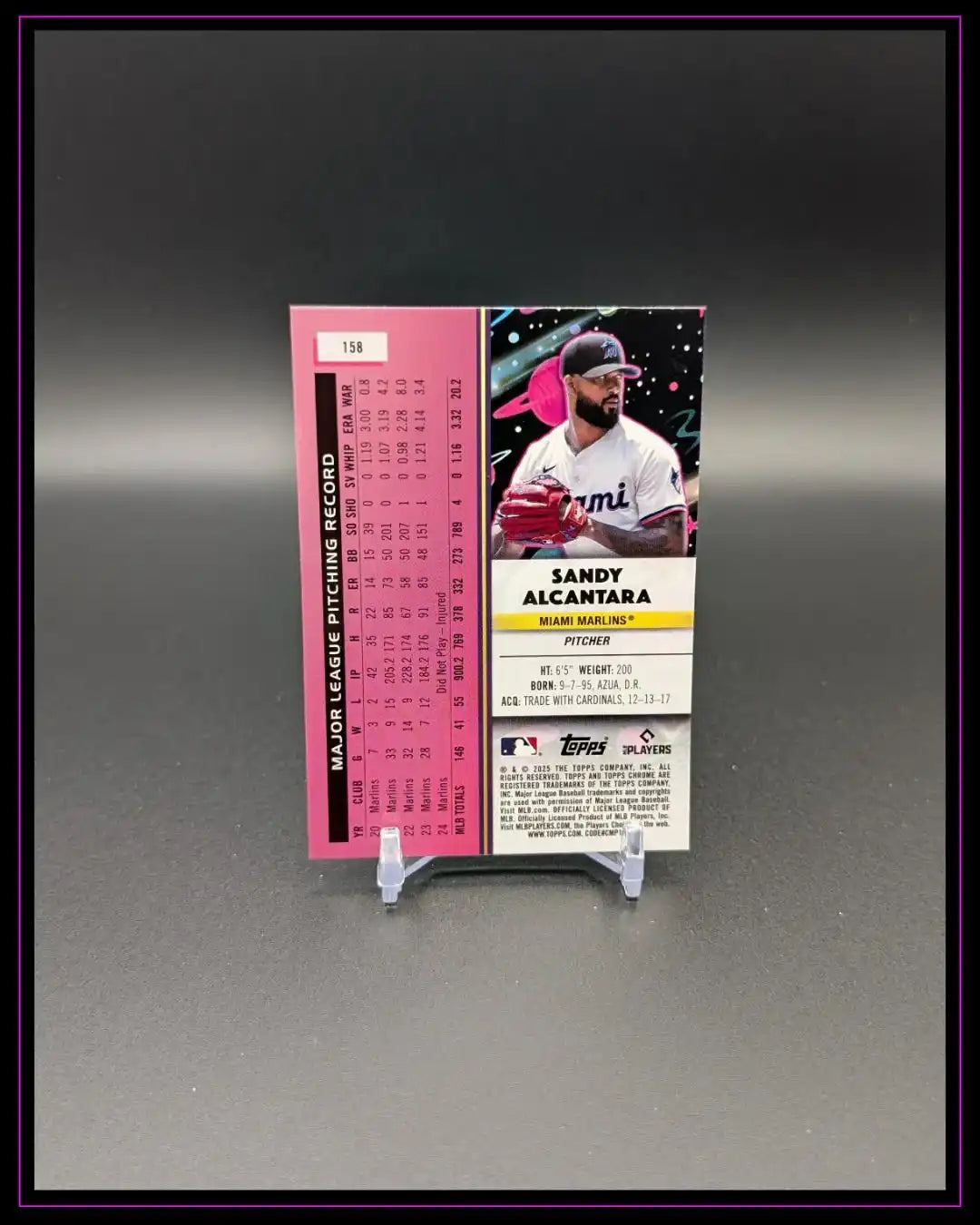 2025 Topps Chrome Cosmic #158 Sandy Alcantara