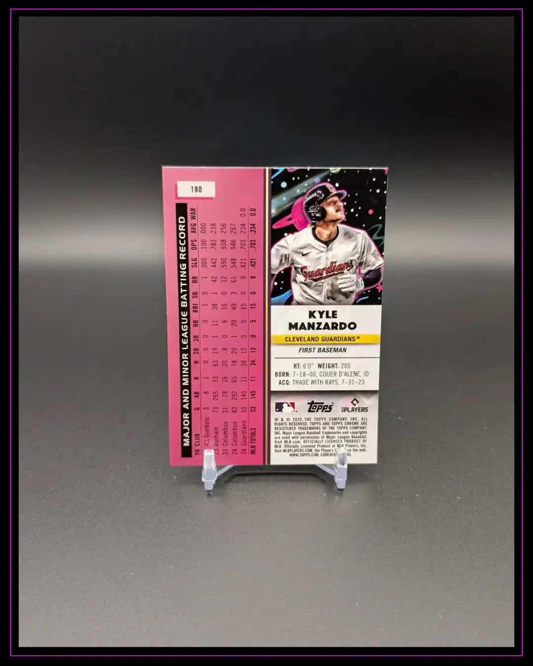 2025 Topps Chrome Cosmic #180 Kyle Manzardo