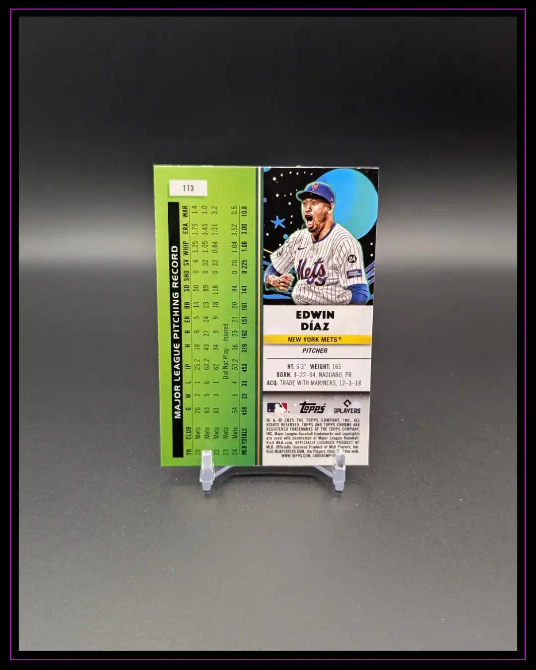 2025 Topps Chrome Cosmic #173 Edwin Díaz