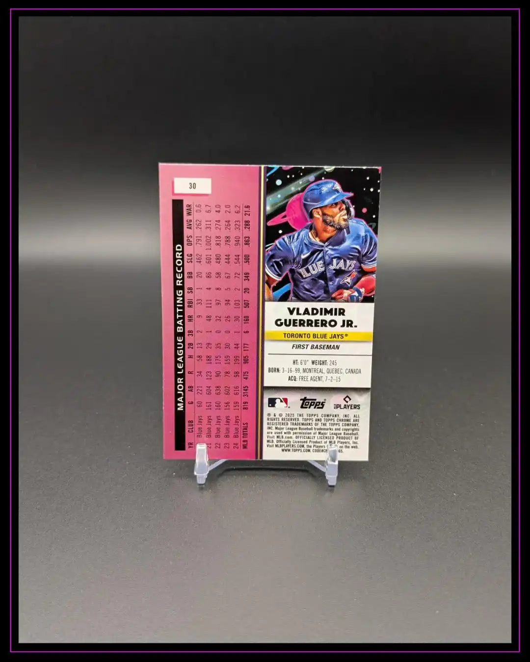 2025 Topps Chrome Cosmic #30 Vladimir Guerrero Jr.