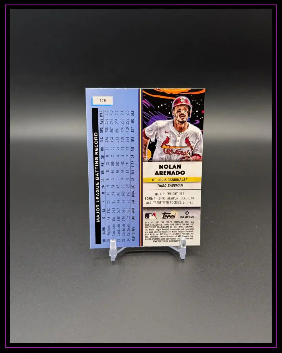 2025 Topps Chrome Cosmic #179 Nolan Arenado