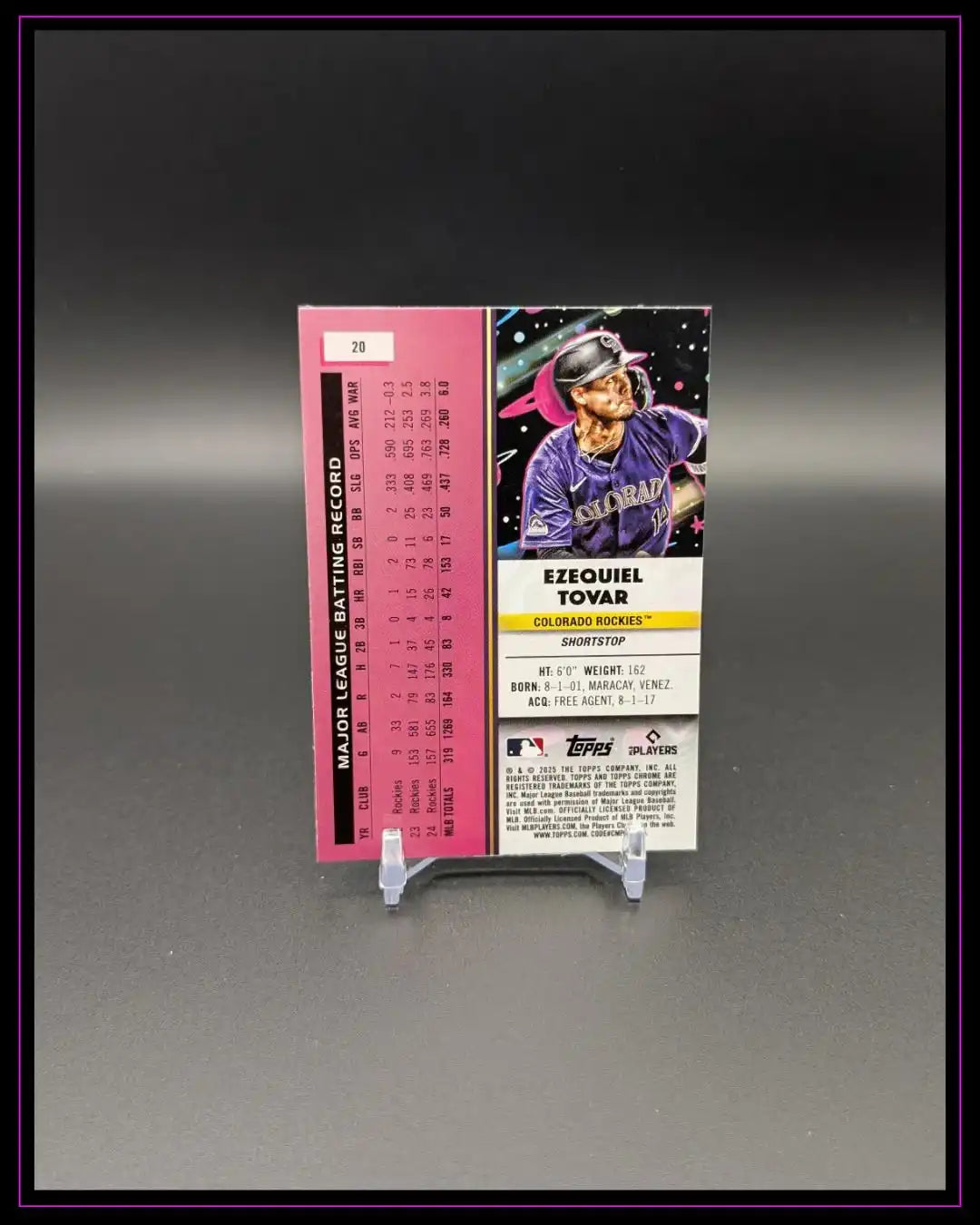 2025 Topps Chrome Cosmic #20 Ezequiel Tovar
