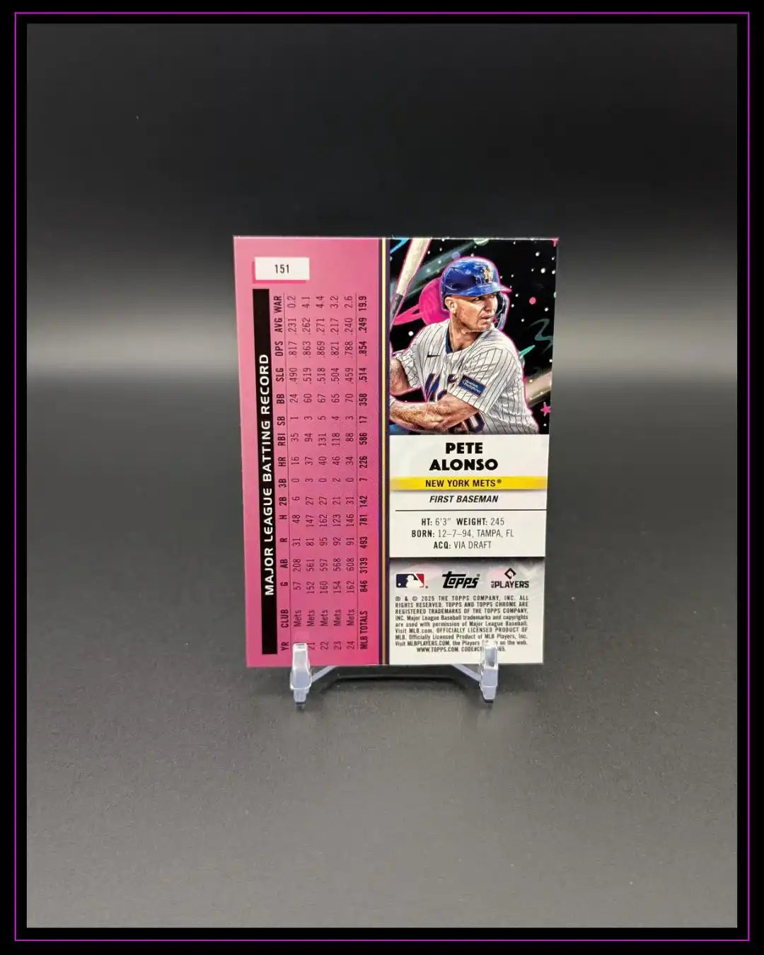 2025 Topps Chrome Cosmic #151 Pete Alonso