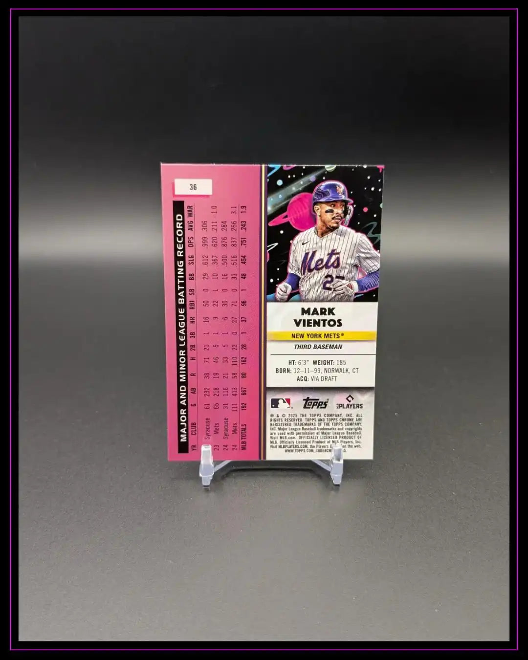 2025 Topps Chrome Cosmic #36 Mark Vientos