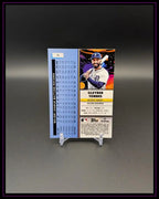 Rückseite einer Gleyber Torres Baseball Trading Card mit Statistiken und Spielerbild