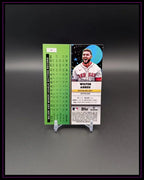Baseball Trading Card Rückseite mit Statistiken und Foto eines Boston Red Sox Spielers Wilyer Abreu