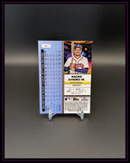 Baseball Trading Card Rückseite mit Statistik und Spielerbild von Nacho Alvarez Jr., Atlanta Braves