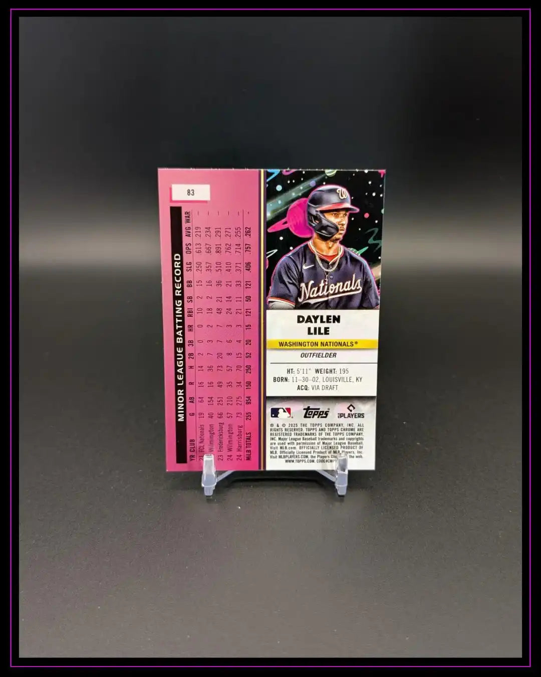 2025 Topps Chrome Cosmic #83 Daylen Lile RC