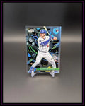 Baseball Trading Card mit Dalton Rushing, Rookie-Kartenmotiv, farbige Hintergrundmuster