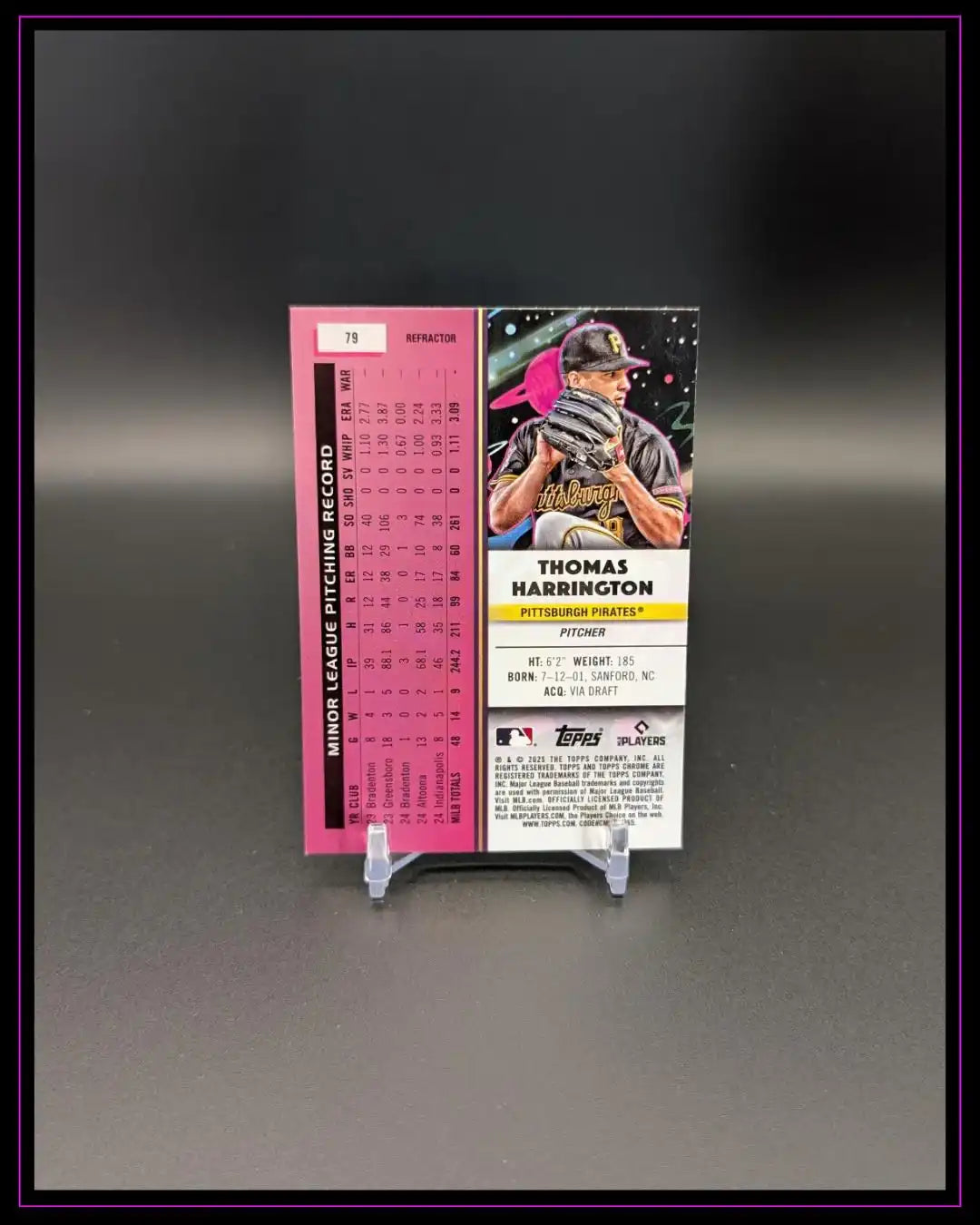 2025 Topps Chrome Cosmic #79 Thomas Harrington RC Refractor