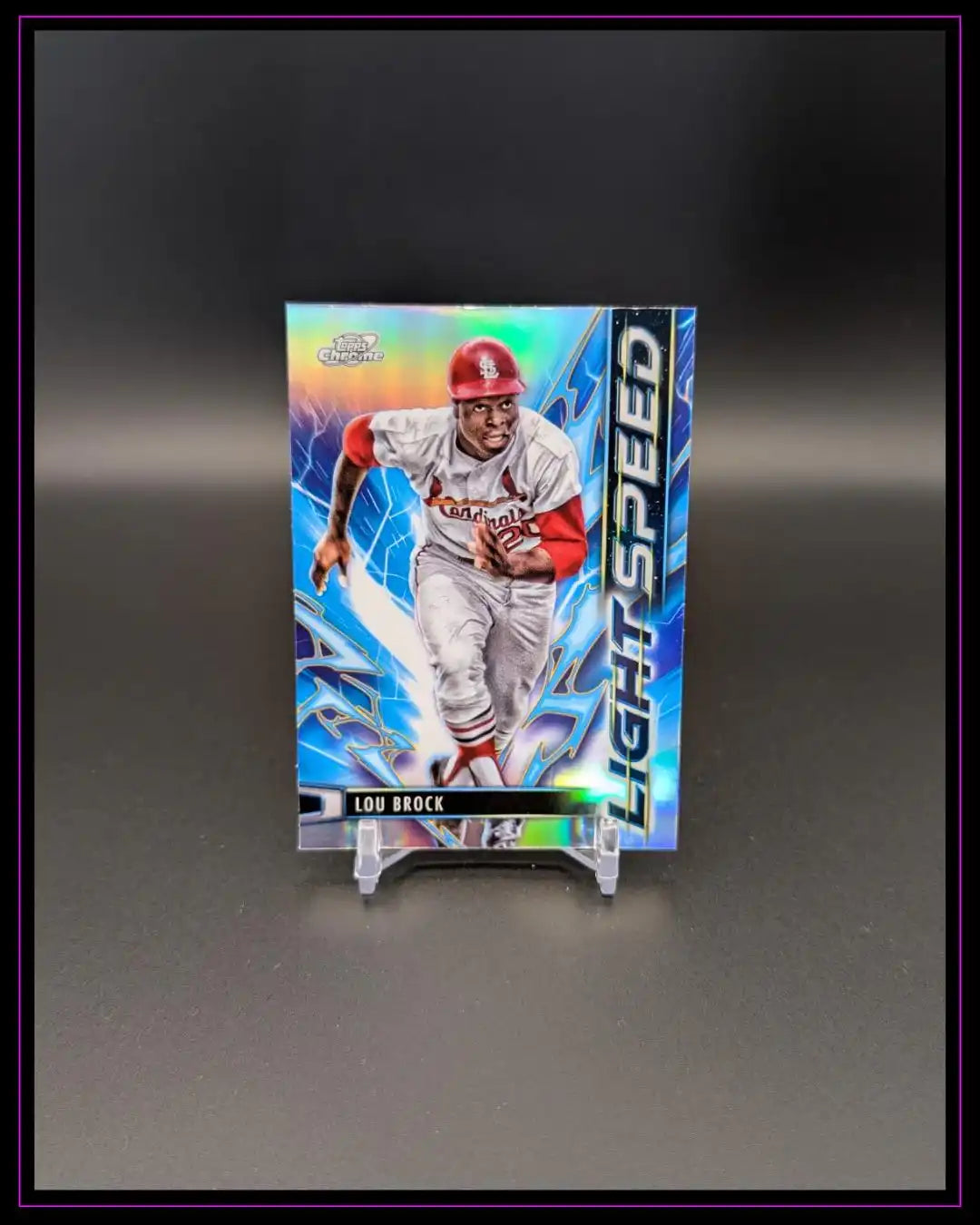 2025 Topps Chrome Cosmic #LS-22 Lou Brock Light Speed
