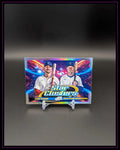 Baseball Trading Card mit zwei Spielern, farbenfroher Star Clusters Design, Sammlerstück