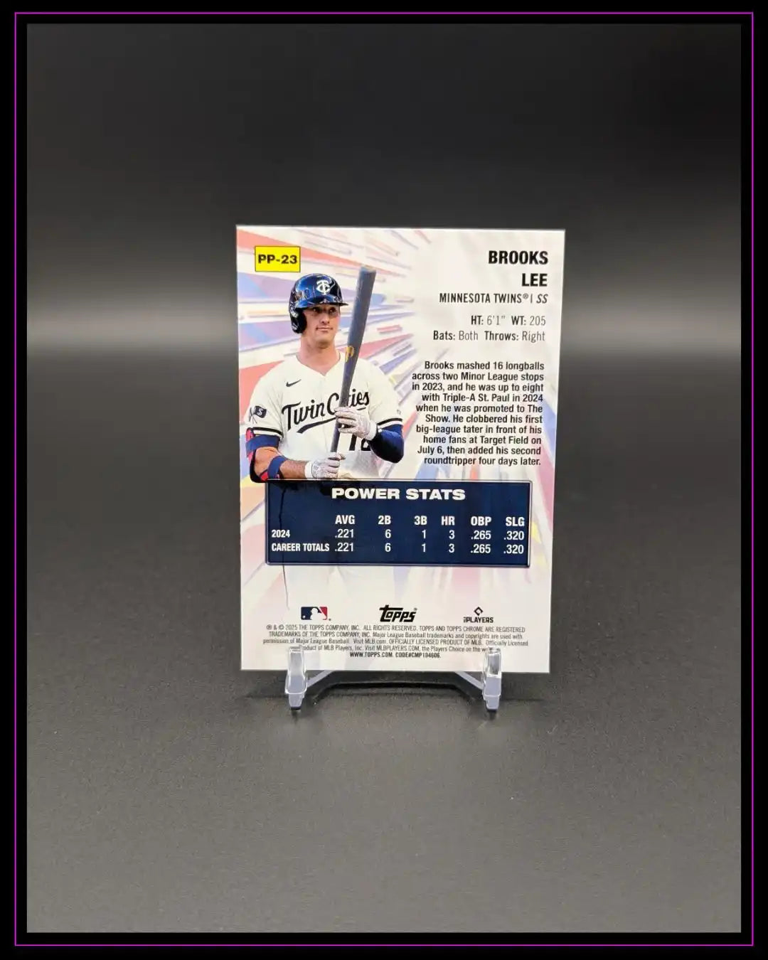 2025 Topps Chrome #PP-23 Brooks Lee Power Players RC