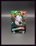 Topps Chrome Baseball Trading Card mit Spieler in Cubs-Trikot und buntem Future Stars-Design