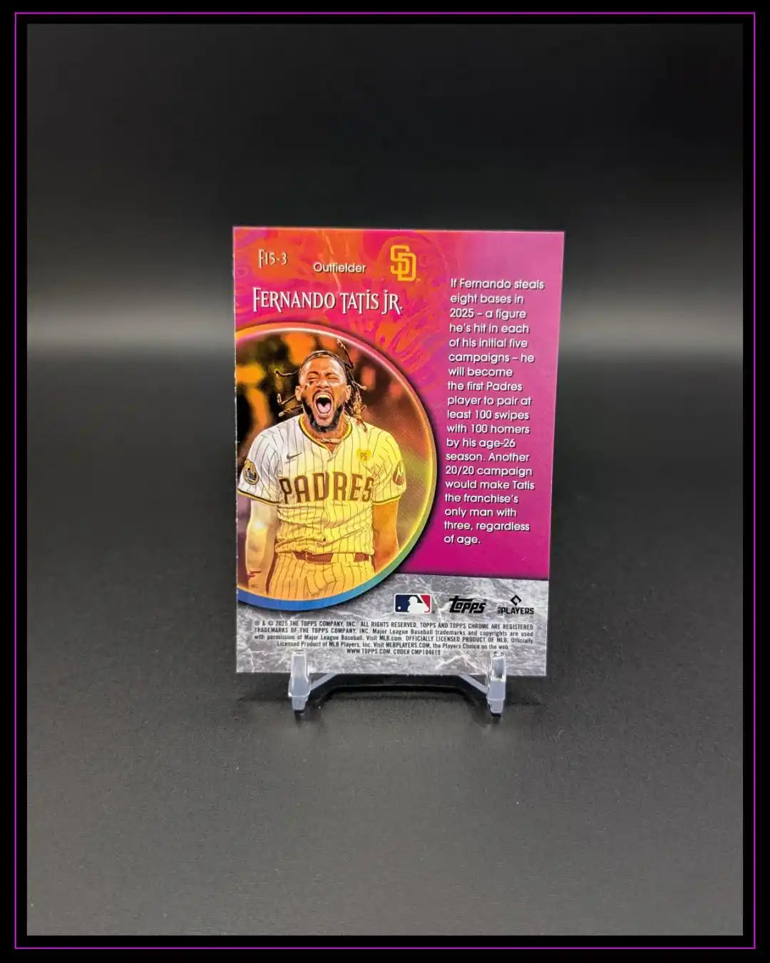 2025 Topps Chrome #F15-3 Fernando Tatis Jr. Fortune 15