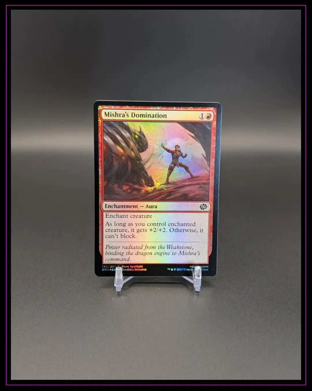 Magic The Gathering: The Brothers' War #142 Mishra's Domination Foil ENG