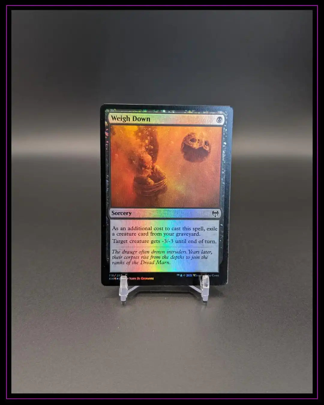 Magic The Gathering: Kaldheim #118 Weigh Down Foil ENG