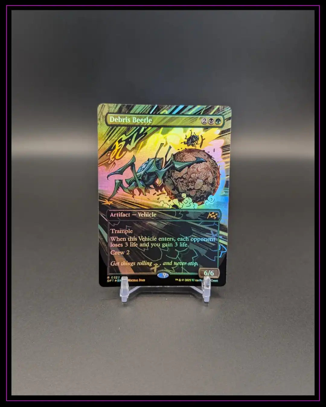 Magic The Gathering: Aetherdrift #322 Debris Beetle Borderless Foil ENG