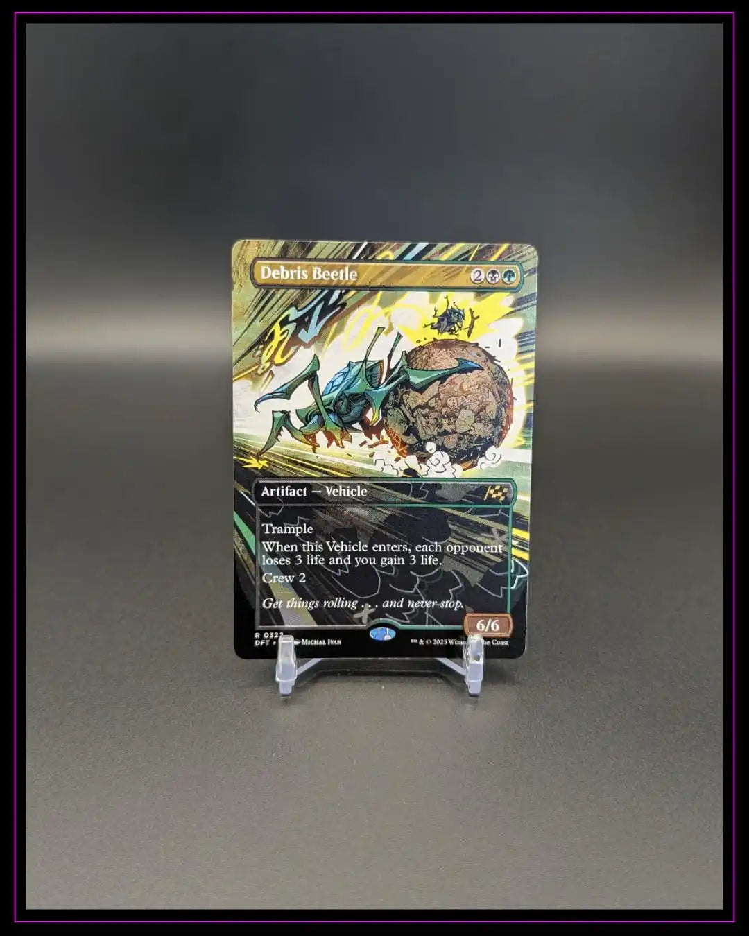 Magic The Gathering: Aetherdrift #322 Debris Beetle Borderless ENG