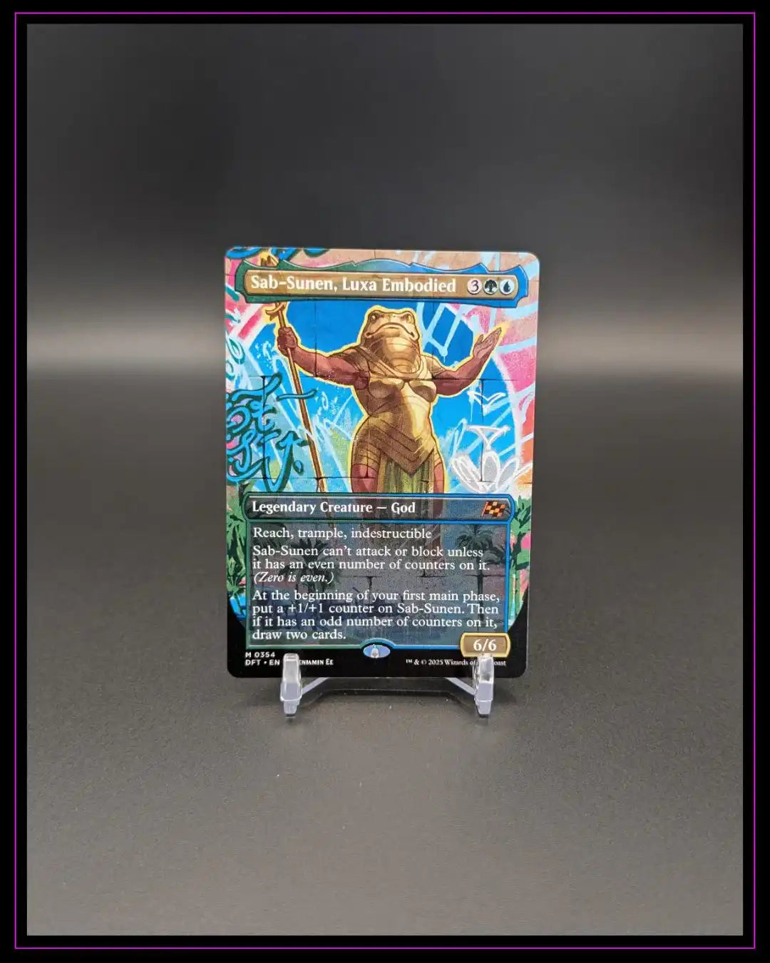 Magic  The Gathering: Aetherdrift #354 Sab-Sunen, Luxa Embodied Borderless