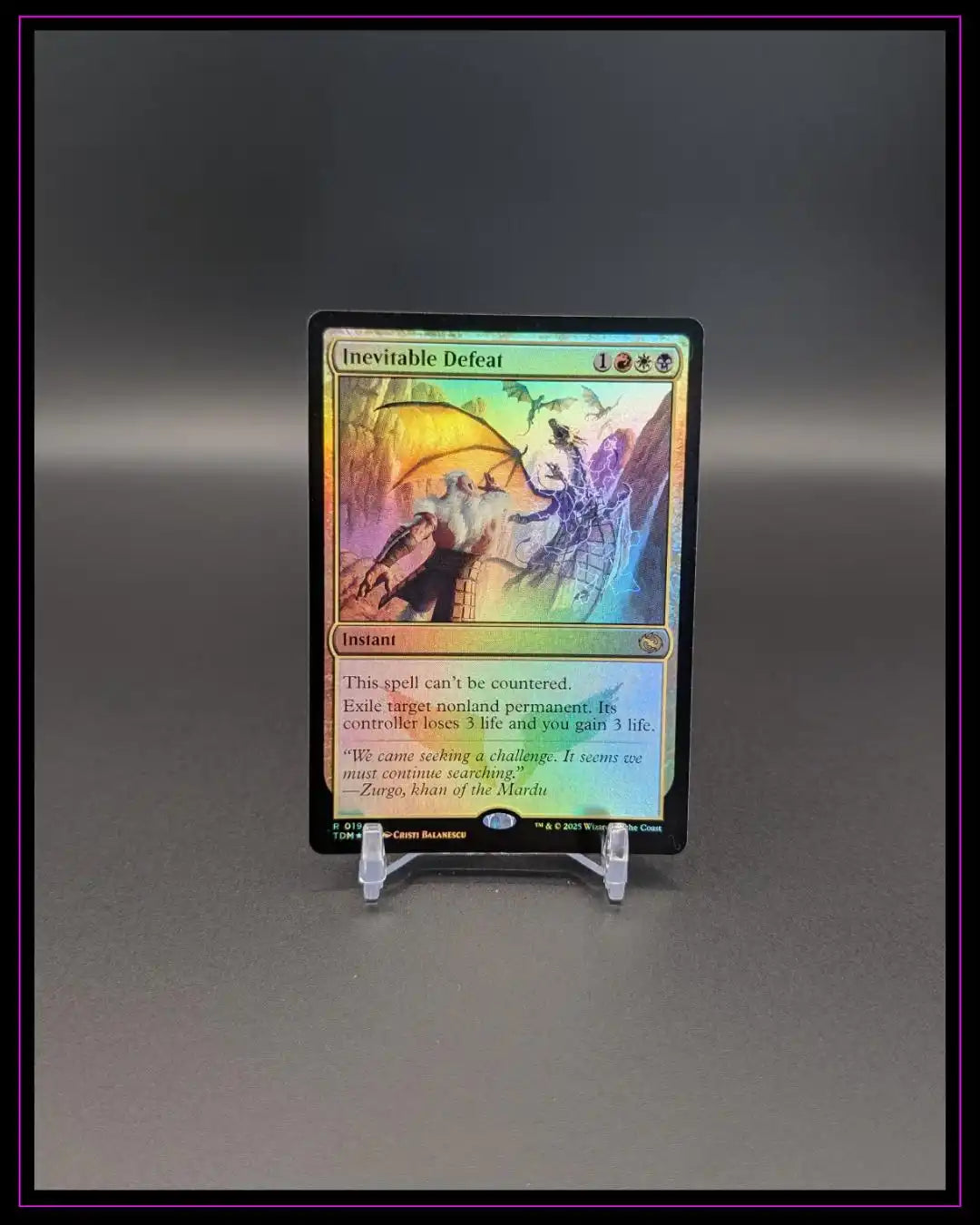 Magic the Gathering: Tarkir Dragonstorm #194 Inevitable Defeat Foil