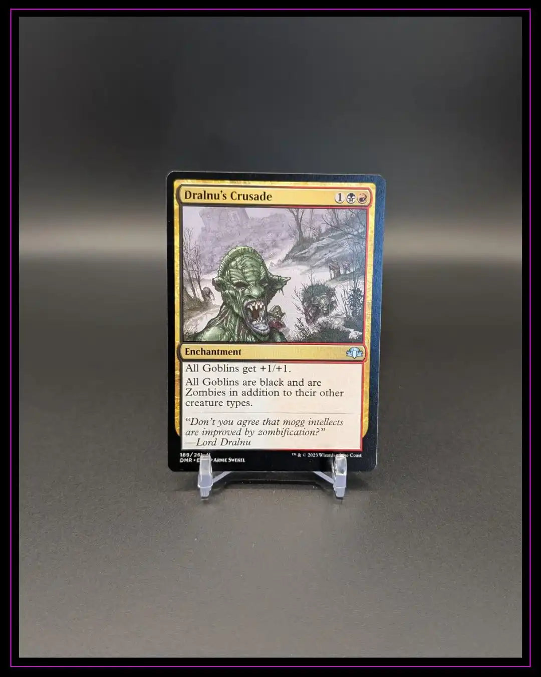 Magic The Gathering: Dominaria Remastered #189 Dralnu's Crusade
