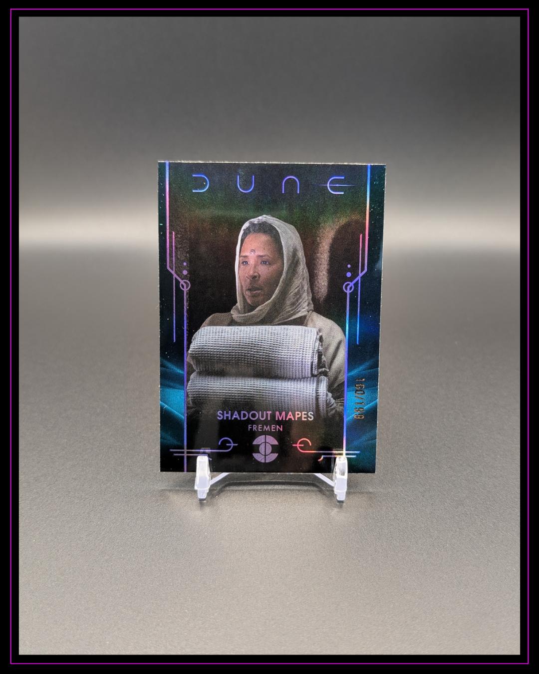 2024 Topps Chrome Dune #15 Shadout Mapes Blue Sonar Refractor /199