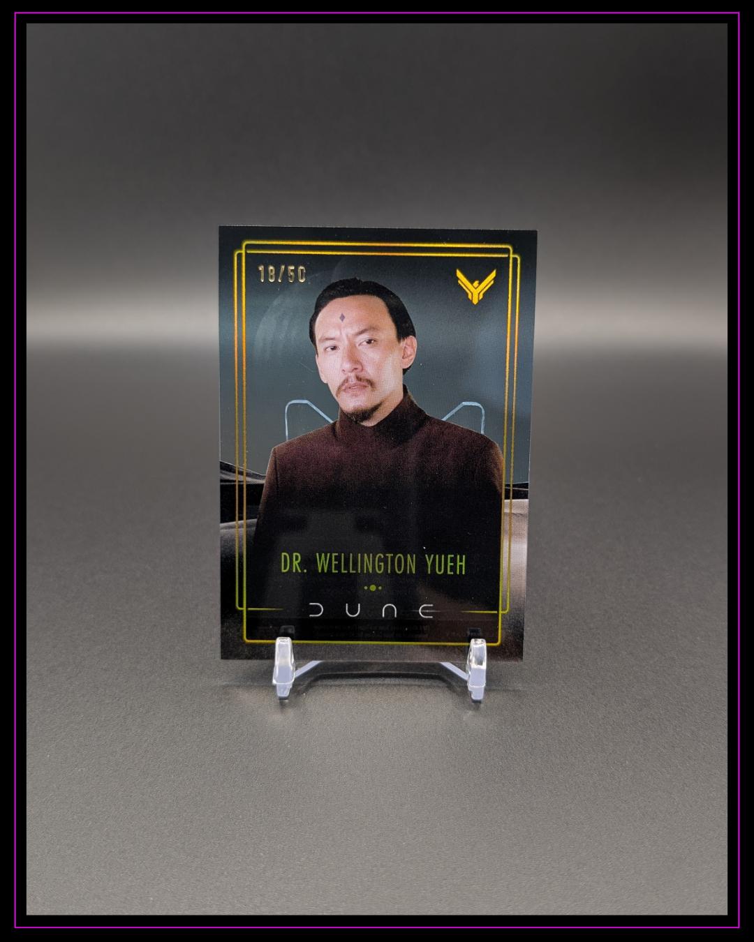 2024 Topps Chrome Dune #DA-12 Dr. Wellington Yueh Dune Acrylics Gold /50