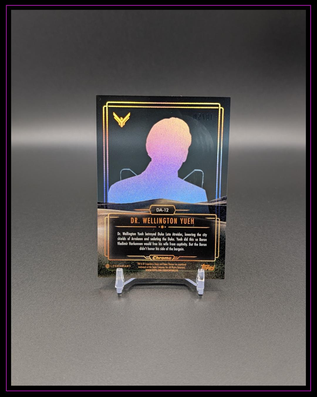 2024 Topps Chrome Dune #DA-12 Dr. Wellington Yueh Dune Acrylics Gold /50