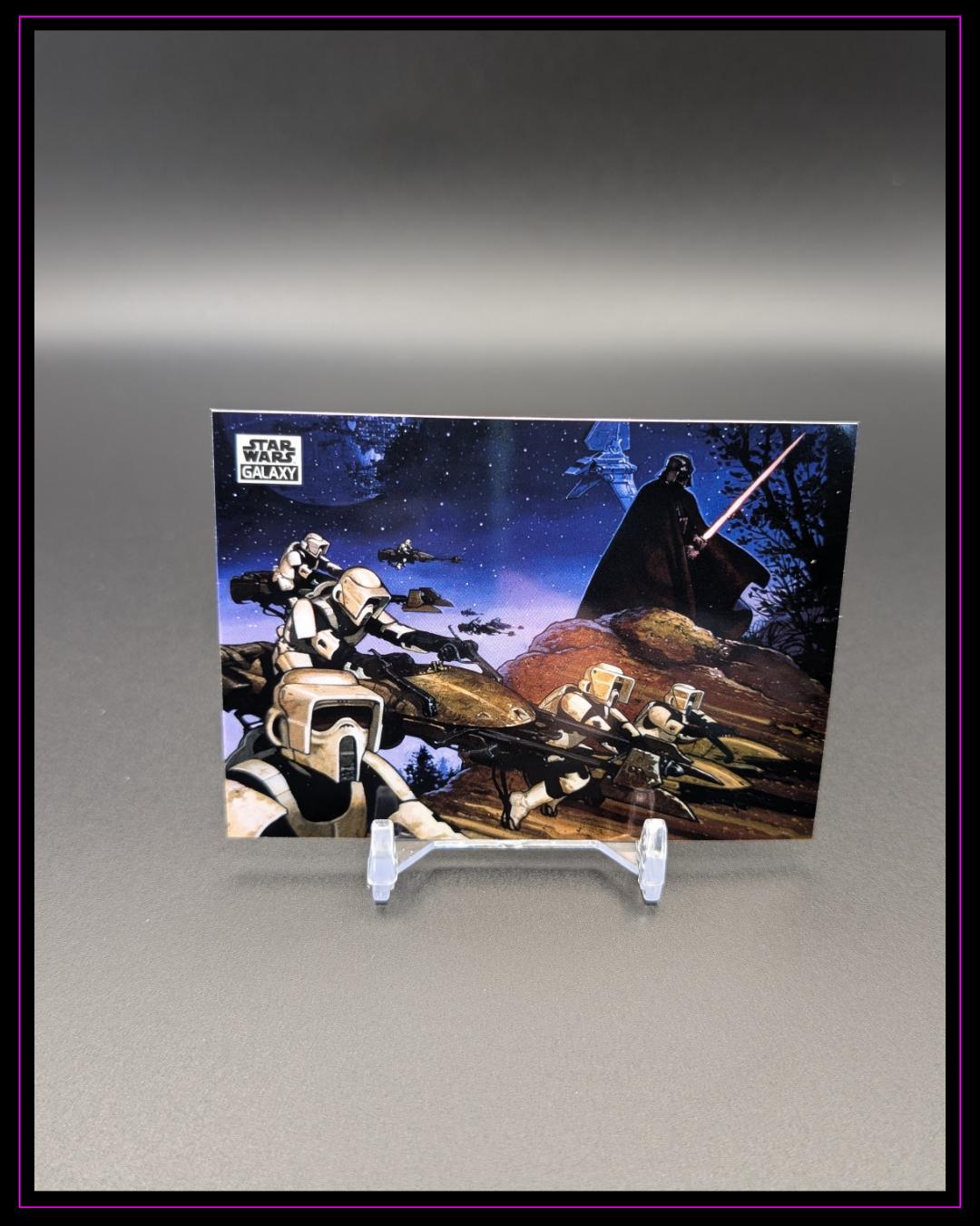 2025 Topps Chrome Star Wars Galaxy #57 Darth Vader and the Speeders