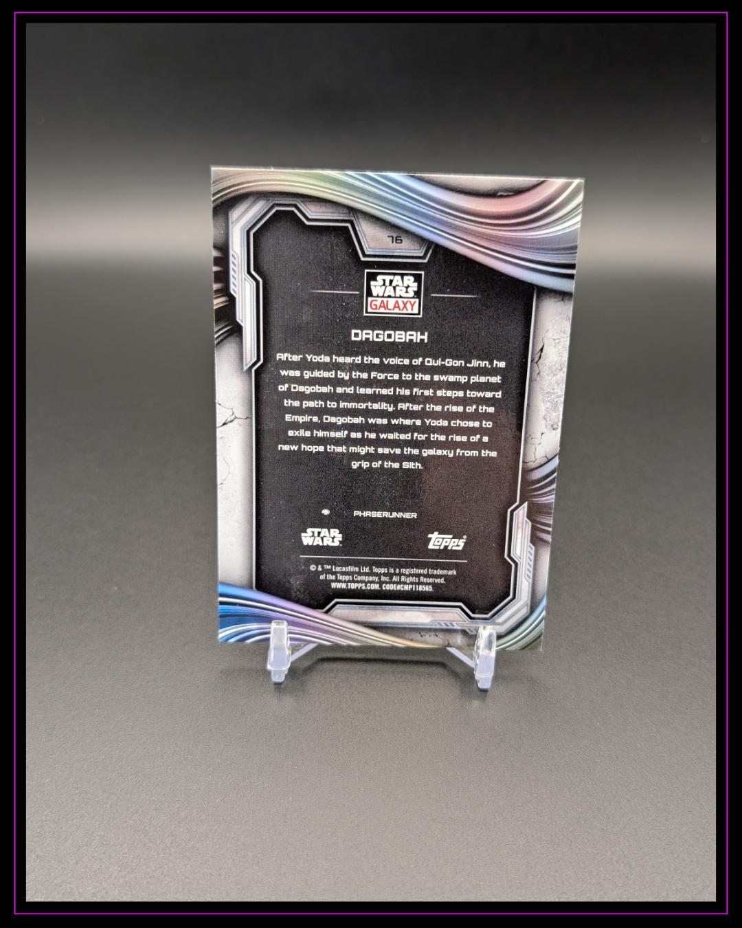 2025 Topps Chrome Star Wars Galaxy #76 Dagobah