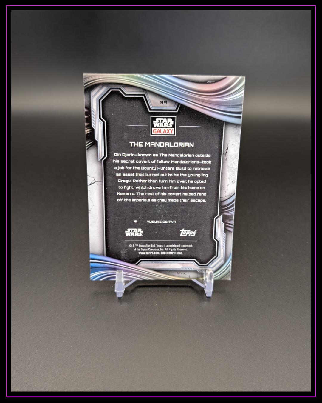 2025 Topps Chrome Star Wars Galaxy #39 The Mandalorian