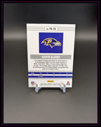 NFL Trading Card Rückseite, Baltimore Ravens Logo, Panini Chronicles, Statistiken und Text
