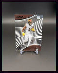 Transparente American Football Trading Card Brian Robinson Rookie, auf Ständer präsentiert