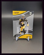 NFL Trading Card von George Pickens, Pittsburgh Steelers, Clear Vision Rookie, auf Ständer