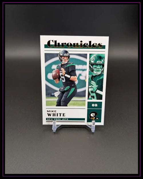 Chronicles Football Sammelkarte Mike White New York Jets, Quarterback, auf Kartenständer
