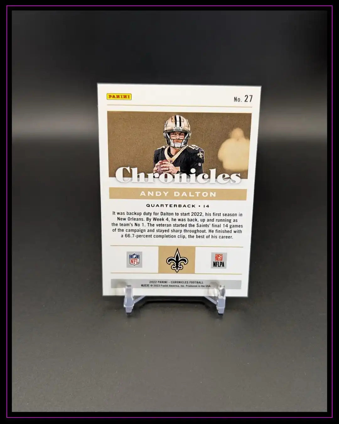 2022 Panini Chronicles #27 Andy Dalton Bronze